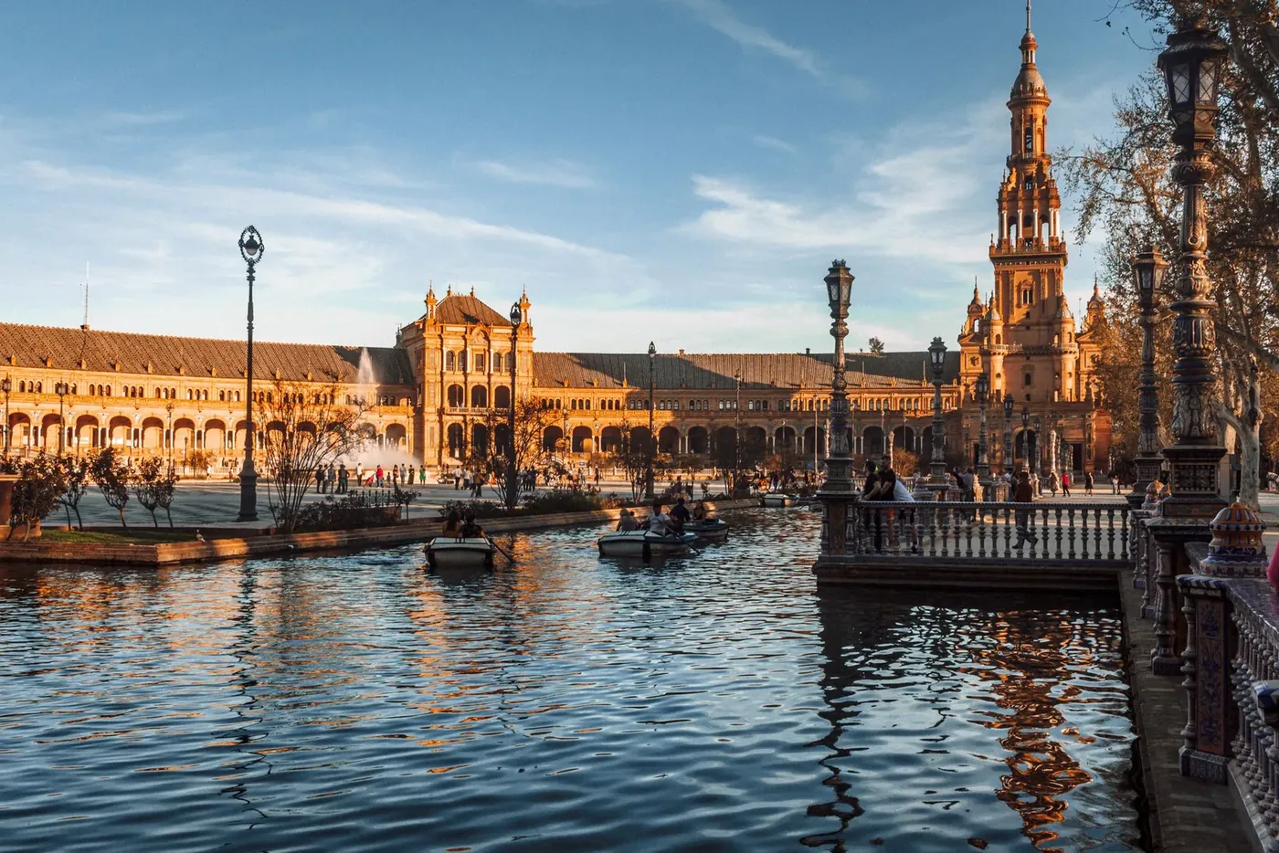 Plaza de España in Sevilla im Nachmittagslicht